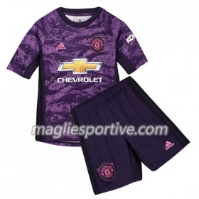 Completo Calcio Manchester United Portiere Bambino Divisa Prima 2019/2020